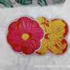 Factory direct sales of flower multi-color petal diatom mud bathroom door anti-slip and water-absorbing fabric, skin-friendly and comfortable Specification image